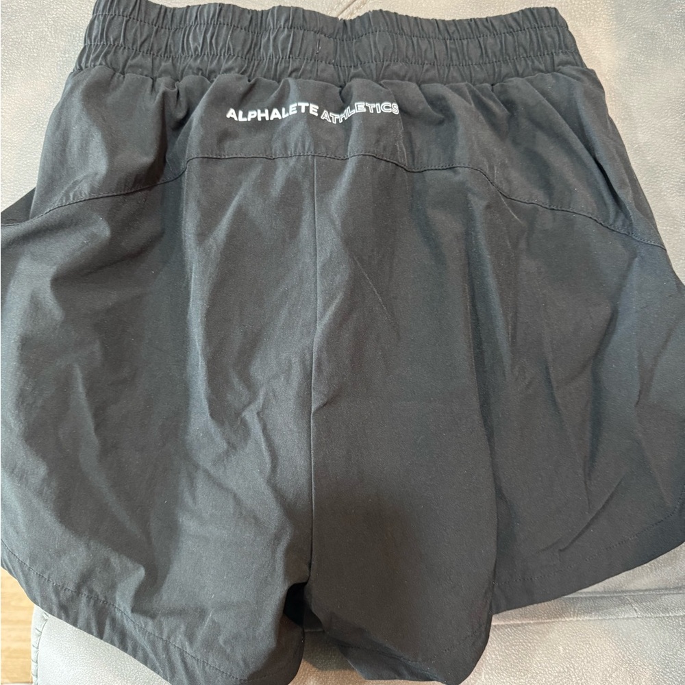 Alphalete Black Athletic Shorts Lightweight Performance